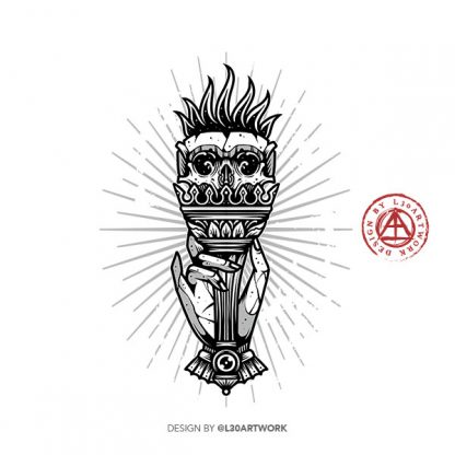 Skull Torch